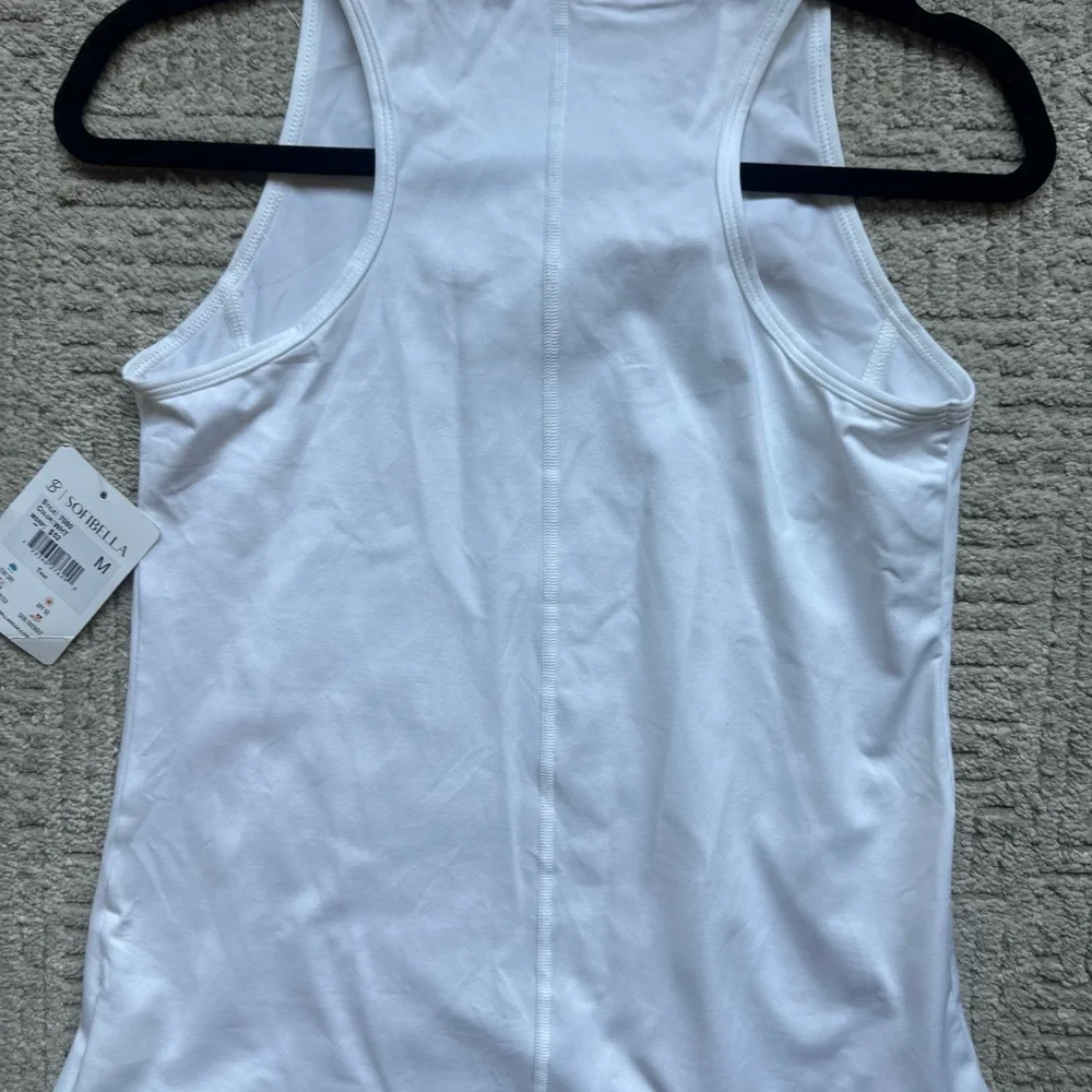 SOFIBELLA Athletic Tennis  NWT White Golf Tank SPF 50 - Picture 9 of 13